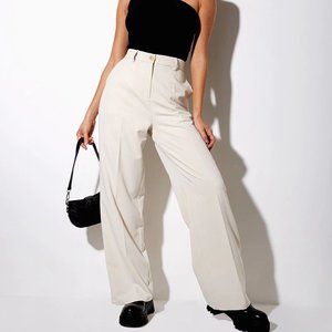 MOTEL ROCKS ABBA TROUSER IN CREAM